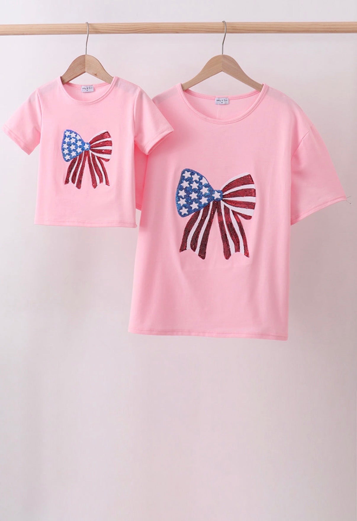 MINI Sequin Bow Mama & Me T-Shirt
