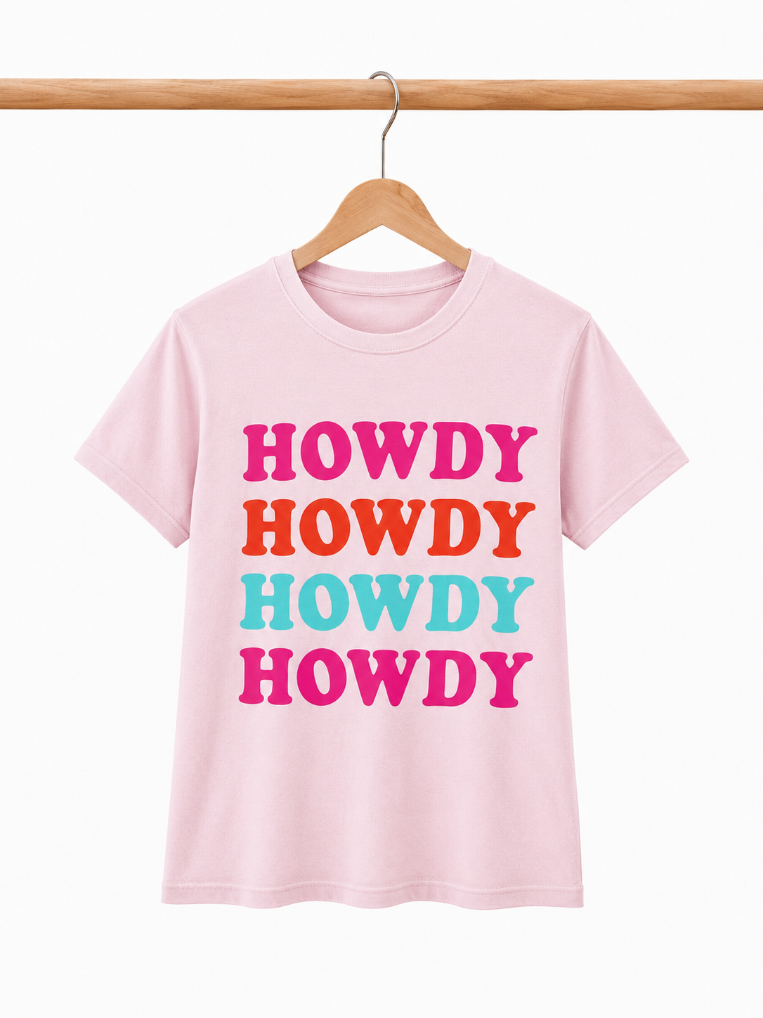 HOWDY TEE (WHITE or PINK)